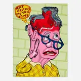 Peter Saul, Self-Portrait with Haircut, 2003, lithograph in colors on BFK Rives
