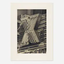 X by Robert Cottingham, 1999, lithograph in colors, sold Jun 2024
