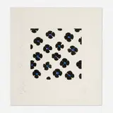 Donald Sultan, Black and Blue, 2007, aquatint in colors