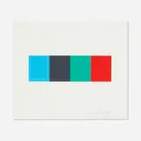 Blue Gray Green Red (from the Artists for Obama portfolio) by Ellsworth Kelly, 2008, lithograph in colors, sold Jun 2024