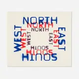 Ed Ruscha, All Points (from the Artists for Obama portfolio), 2008, lithograph in colors on Somerset