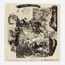Kar by Robert Rauschenberg, 1964, lithograph on Angoumois à la Main, sold Jun 2024