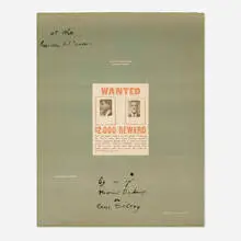 A Poster Within a Poster by Marcel Duchamp, 1963, offset lithograph in colors, sold Jun 2024