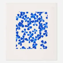 Wallflowers by Donald Sultan, 2008, screenprint in colors, sold Jun 2024