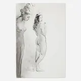 Will Cotton, Cupcake Tiara 5, 2010, monoprint lithograph with charcoal drawing