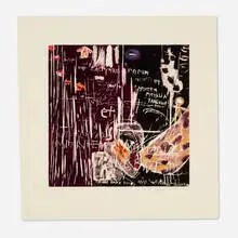 Things have Tears and We Know Suffering by Joan Snyder, 1983-84, woodcut with hand-coloring, sold Jun 2024