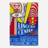 Roy Lichtenstein, Lincoln Center Film Festival poster, 1966, offset lithograph in colors