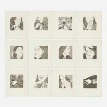 Light As Air by Alex Katz, 1989, aquatint and etching, sold Jun 2024
