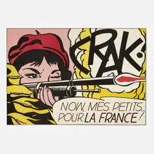 Roy Lichtenstein, CRAK!, 1964, offset lithograph in colors