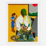 Romare Bearden, Mecklenburg Autumn (from the Mecklenburg series), 1979, offset lithograph in colors