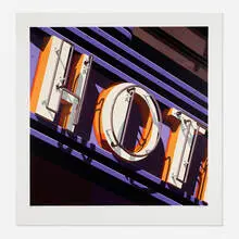 HOT by Robert Cottingham, 2009, screenprint in colors, sold Jun 2024