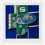 Robert Cottingham, Blues (from the American Signs portfolio), 2009, screenprint in colors