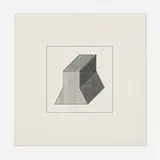 Sol LeWitt, Plate #36 (from the Twelve Forms Derived From a Cube portfolio), 1984, screenprint on Arches 88