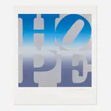 Robert Indiana, Winter (from the Four Seasons of Hope (Silver) portfolio), 2012, screenprint on Coventry Rag Paper