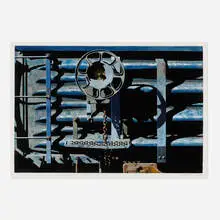 Rolling Stock Series Study by Robert Cottingham, 1990, gouache on Arches, sold May 2024