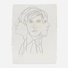 Andy Warhol, Self-Portrait, 1978, graphite on paper