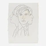 Andy Warhol, Self-Portrait, 1978, graphite on paper