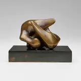 Henry Moore, Maquette for Two-Piece Sculpture No. 11, 1968, patinated bronze