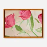 Alex Katz, Red Roses on Beige