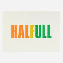 Half Full by Kay Rosen, 2004, colored pencil on paper, sold May 2024