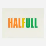 Kay Rosen, Half Full, 2004, colored pencil on paper