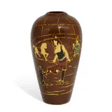 Weller Pottery, earthenware Dickensware vase