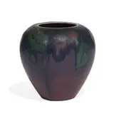 porcelain vase with floral decoration by Vera Tischler for Rookwood Pottery, sold Nov 2021