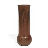 Charles S. Todd for Rookwood Pottery, carved earthenware Ombroso glaze vase with repeating floral design