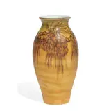 porcelain vase with pine cone decoration by Katherine Jones for Rookwood Pottery, sold Nov 2021