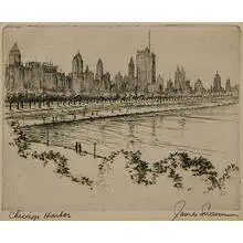 James Swann, Chicago Harbor (Monroe Street), 1958