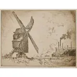 Joseph Pennell, Old & New Mills (Valenciennes), 1910