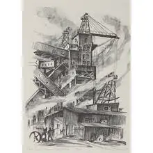 Mark Freeman, Coal Chutes, Edison Plant 14th Street, 1933