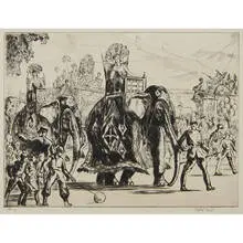Gifford Beal, Circus Parade, 1929