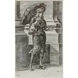 Reginald Marsh, Girl with Umbrella, 1938