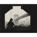 George Cohen, Bridge Silhouette (Brooklyn Bridge), 1982