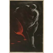 Lewis W. Rubenstein, Pouring Molten Steel, 1938