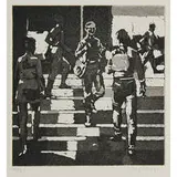 Isabel Bishop, Students on the Steps, 1981