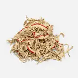 Claire Zeisler, Fragment, 1975, natural chamois and red cotton thread