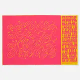 Corita Kent, words of prayer, 1968, lithograph on paper