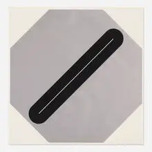 Tony DeLap, E-35, 1968, screenprint on paper