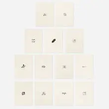 Tony DeLap, Thirteen Magic Tricks portfolio, letterpress printed paper