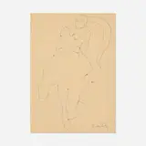 Milton Avery, March Relaxed, c. 1948, ink on paper