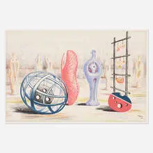 Henry Moore, Sculptural Objects, 1949, lithograph on paper
