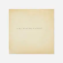 James Lee Byars, text on vellum, c. 1975, ink on vellum