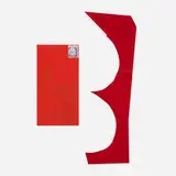 James Lee Byars, red paper cutout mailed to Tommy Longo