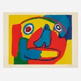 Primary Puppy by Karel Appel, 1969, lithograph on paper, sold Jul 2019