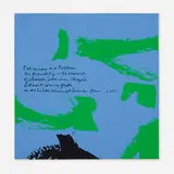 everyman by Corita Kent, 1976, screenprint on paper, sold Jul 2019