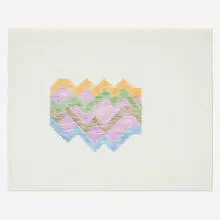 Neil Williams, Untitled (#50), c. 1965, colored pencil on paper