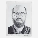 Chuck Close, Self-Portrait (tapestry), 1993, woven silk jacquard