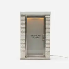 The Wrong Gallery by Maurizio Cattelan, 2006, wood, brass, steel, aluminum, resin, plastic, glass and electric lighting, sold Jul 2019